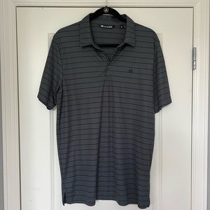 Men’s Travis Matthew gray & black polo size L